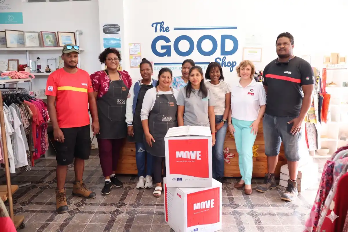 Move Management Ltd The Good Shop partnership Mauritius